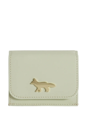 Maison Kitsuné Eddie plaque trifold wallet - Green