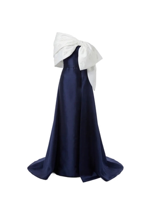 Gattinolli by Marwan bow-bodice bead-embellished gown - Blue