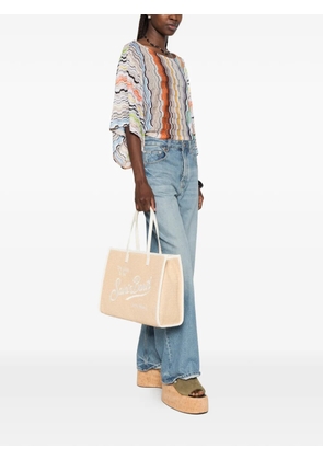 MC2 Saint Barth Vivian logo-embroidered tote bag - Neutrals