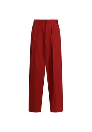 Dolce & Gabbana stretch cotton gabardine trousers - Red