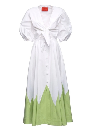 La DoubleJ Peek-A-Boo graphic-print dress - White