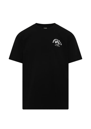 Vowels logo-print T-shirt - Black