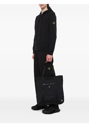 Stone Island Nylon Metal logo-patch tote bag - Black