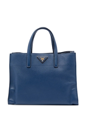 Prada Pre-Owned 2010-2026 Saffiano Soft Triple Pocket Tote satchel - Blue