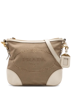 Prada Pre-Owned 2010-2020 Canvas Canapa Logo crossbody bag - Brown