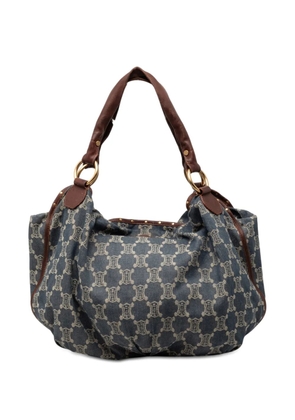 Celine Pre-Owned 2007 Macadam Denim Bittersweet hobo bag - Blue