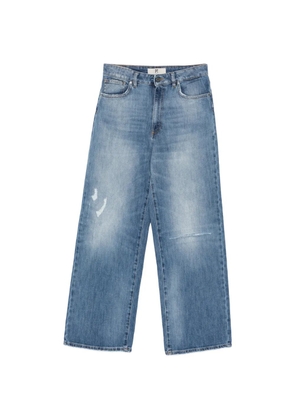 PT Torino Miley distressed-detail wide-leg jeans - Blue