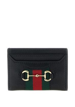 Gucci Web Horsebit card holder - Black