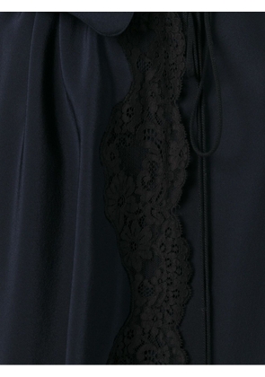 Chloé lace-pleated maxi skirt - Blue