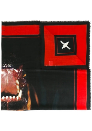 Givenchy rottweiler print scarf - Black