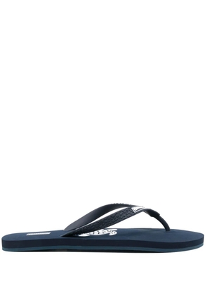 Vilebrequin graphic-print logo-patch flip-flops - Blue