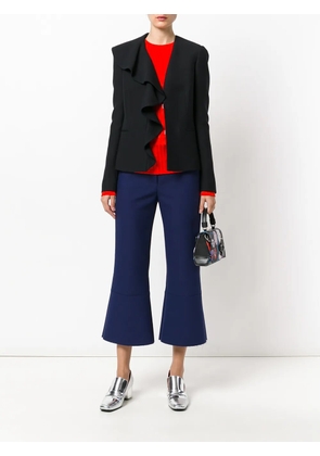 PUCCI frill-embroidered blazer - Black