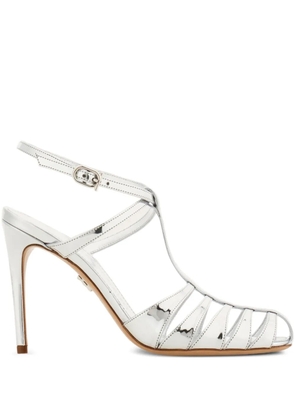 Ferragamo 90mm cage stiletto sandals - Silver