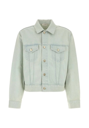 Fear Of God bleach-wash denim jacket - Blue