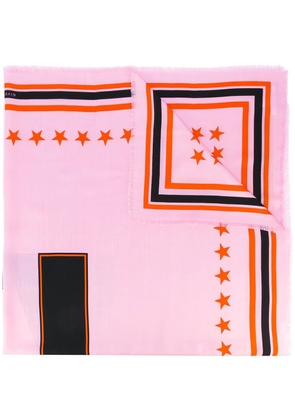 Givenchy 17 print scarf - Pink