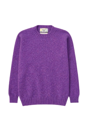 Fortela Shetland crew neck sweater - Purple
