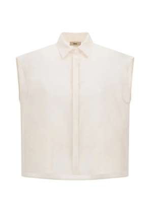 Herno sleeveless boxy-fit shirt - White