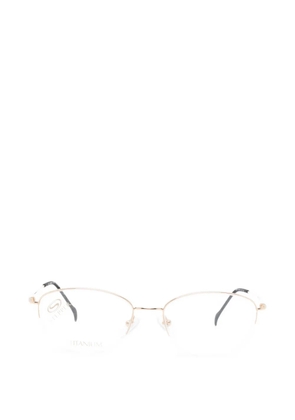 STEPPER EYEWEAR titanium semi-rimless glasses - Gold