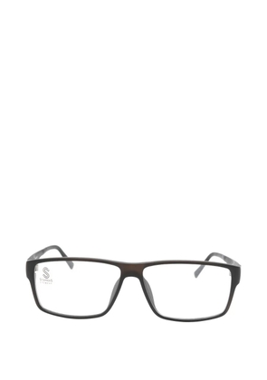 STEPPER EYEWEAR rectangle-frame glasses - Brown