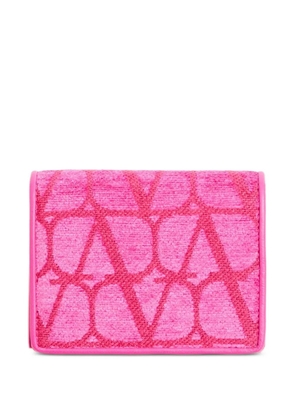 Valentino Garavani small Toile Iconographe wallet - Pink