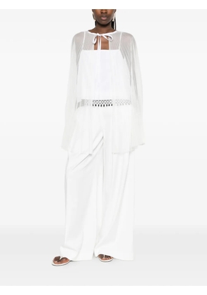 Fabiana Filippi pleated cape - White