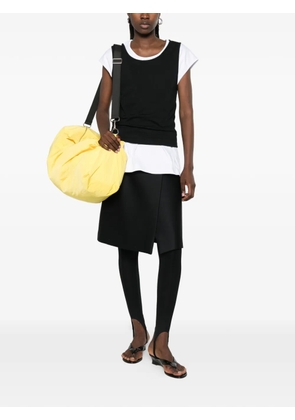 LII layered-design cap-sleeve T-shirt - Black
