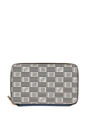 Moreau signature-motif zip-around wallet - Neutrals