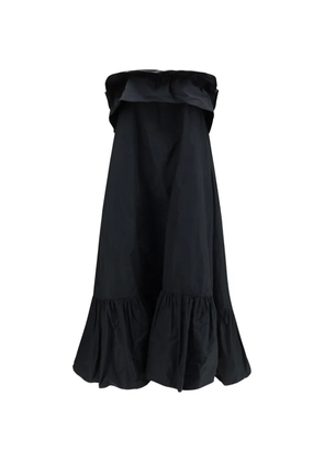 Saint Laurent ruched-bodice technical-canvas maxi dress - Black