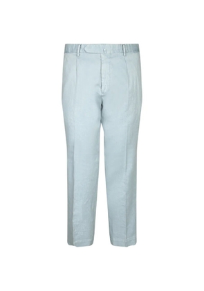 Dell'oglio pleated straight-leg trousers - Blue