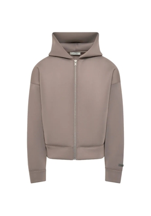ENTIRE STUDIOS scuba-texture zip-up hoodie - Neutrals
