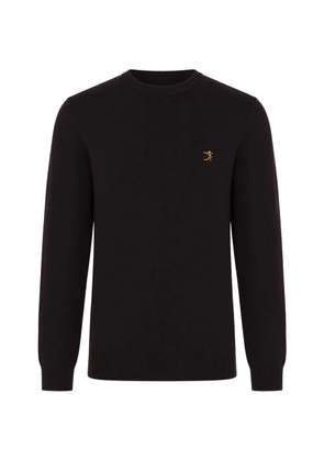 UOMINITALIANI logo-embroidered merino wool sweater - Brown