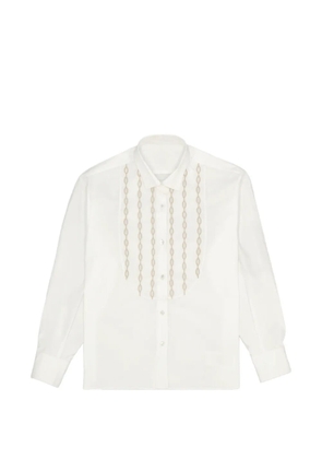 Fortela Frederique embroidered poplin shirt - White