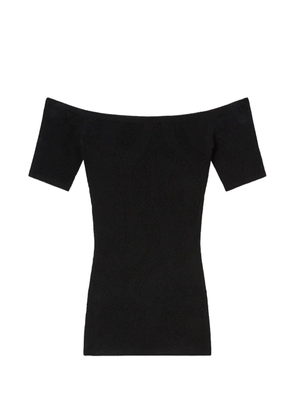 PUCCI short-sleeved top in Marmo jacquard - Black