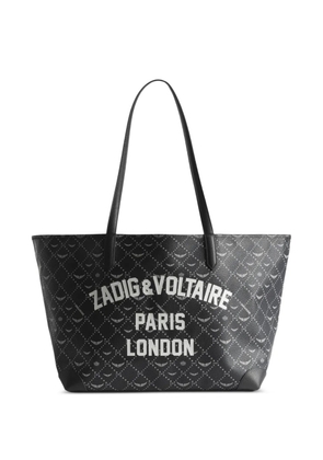 Zadig&Voltaire XL Resort London logo-print tote bag - Black