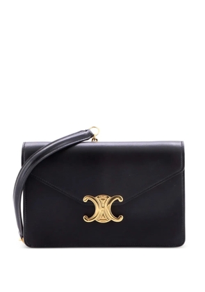 Celine Pre-Owned Margo Triomphe Wallet on Chain Leather crossbody bag - Black