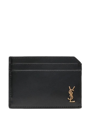 Saint Laurent Tiny Cassandre card holder - Black