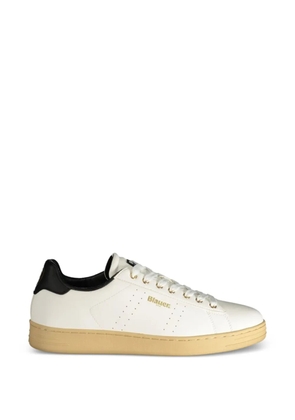 Blauer perforated logo-print sneakers - Neutrals