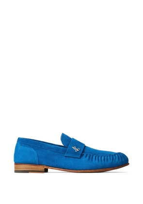 Jimmy Choo Ellis logo-plaque loafers - Blue