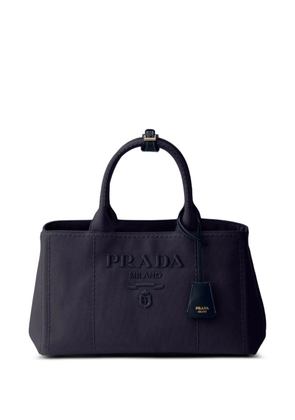 Prada Prada Jardinière large cotton canvas handbag - Blue
