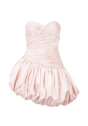 Stolen Stores ruched-bodice bubble-hem dress - Pink