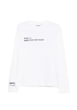 GEORGE. slogan-print long-sleeve T-shirt - White