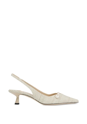 Jimmy Choo Amita 45 sling back pumps - Neutrals