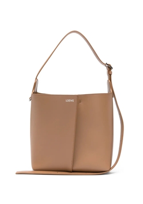 LOEWE logo-print shoulder bag - Brown