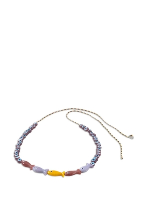 Sorbet Island fish beaded necklace - Purple