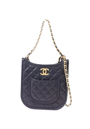 CHANEL Pre-Owned Hobo CC quilted shoulder bag - Black