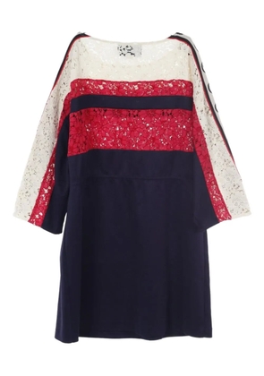 Gucci Pre-Owned 2010s Interlocking G lace dress - Blue