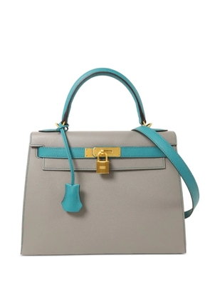 Hermès Pre-Owned 28 Kelly leather bag - Grey