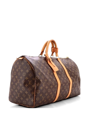 Louis Vuitton Pre-Owned Keepall Bag Monogram Canvas 50 travel bag - Brown