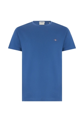 Gant logo-embroidered T-shirt - Blue