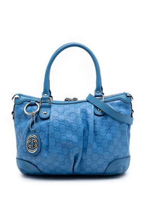 Gucci Pre-Owned 2016-2026 Guccissima Sukey satchel - Blue